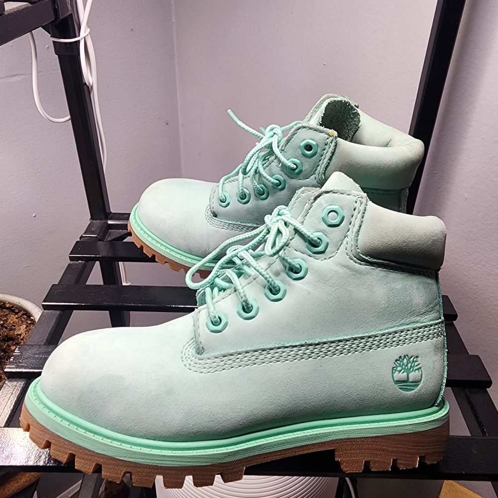 Timberland Kids' Light Green Boots